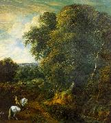 Corneille Huysmans Landscape with a Horseman in a Clearing china oil painting reproduction